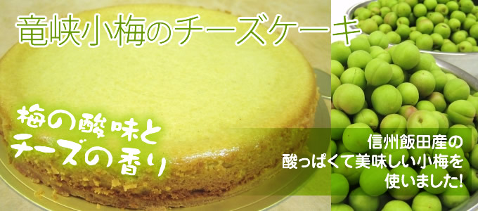 竜峡小梅のチーズケーキ